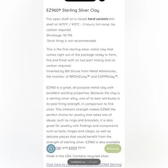 EZ960 Sterling Silver Clay - Picture 11 of 11